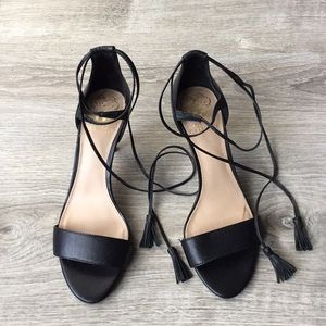 Vince Camuto ‘Mariya’ tassel/lace up heels